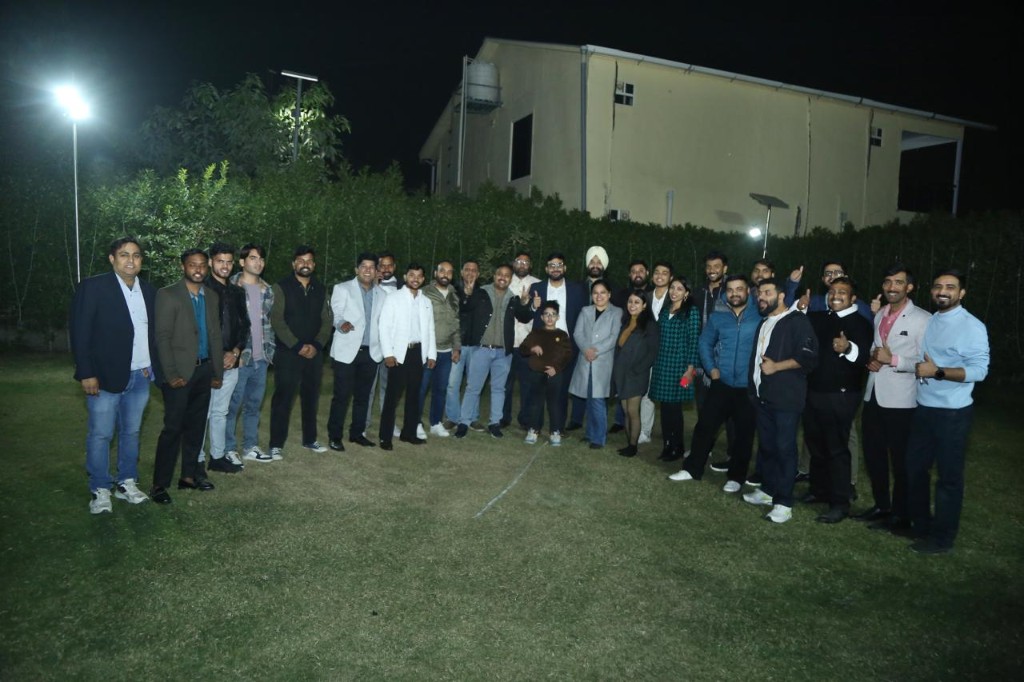 Growth milestone team celebration